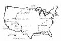 Karte USA-Reise
